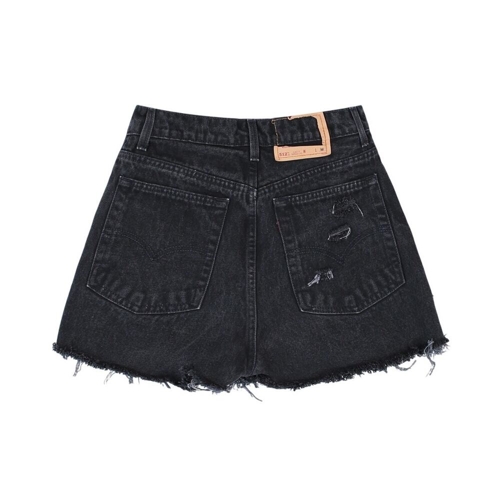 Vintage 90s Levi’s Black Distressed Shorts